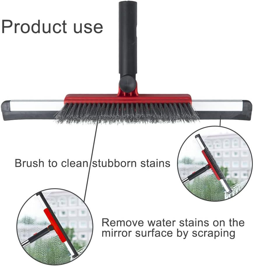 Floor Squeegee Scrubber Shower Squeegee with Grout Brush.14 Squeegee Broom and 5