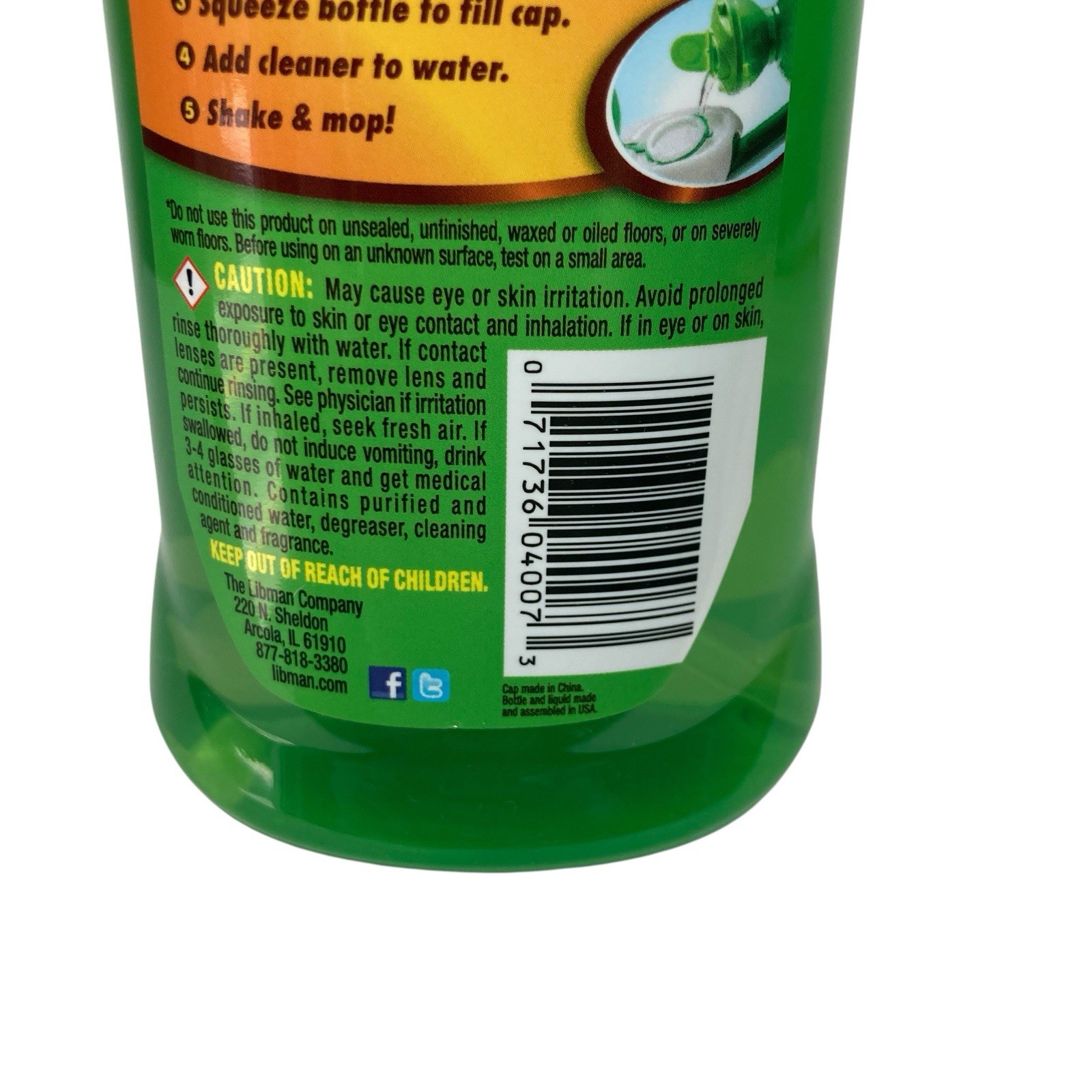 NEW Libman Freedom Spray Mop 16 oz Concentrated Hardwood Floor Cleaner Citrus