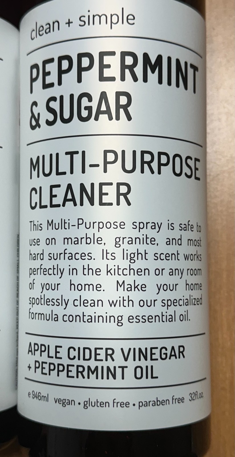 (2-Pk) CLEAN + SIMPLE ~ PEPPERMINT SUGAR Kitchen Refresh Cleaner Odor Deodorizer