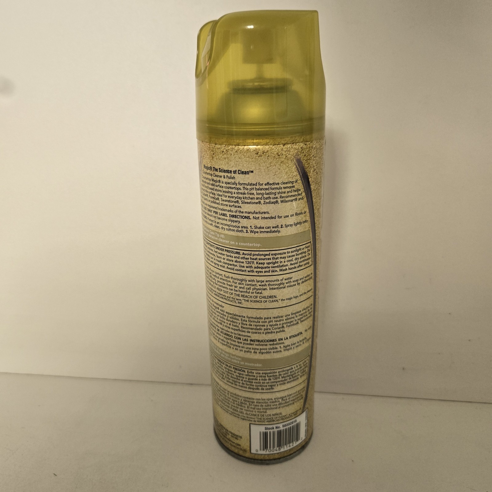 Magic Countertop Cleaner, Ideal for Laminate, 17oz | Yellow Bottle 75% full