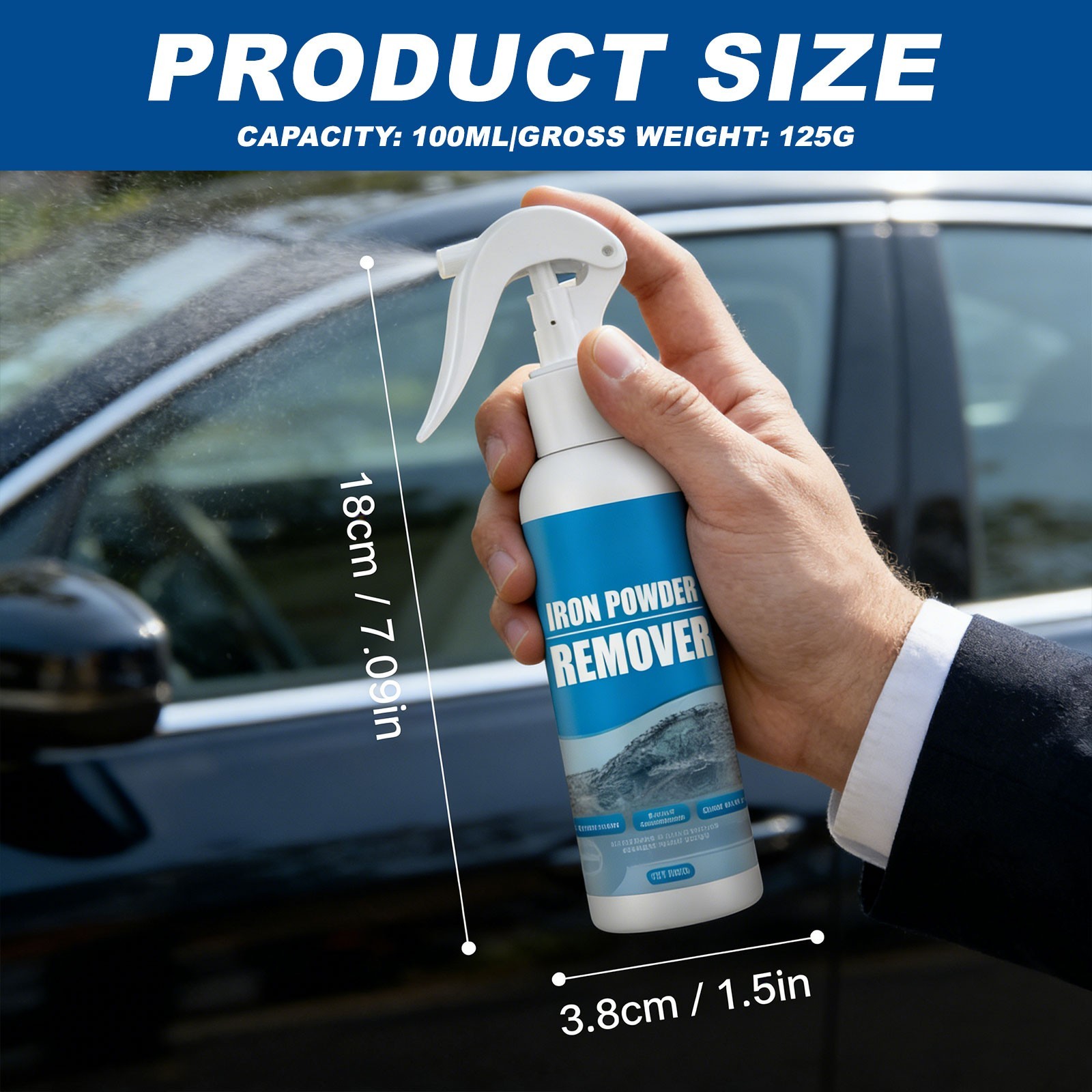 Heavy-Duty Rust Stain Remover, Multi-Purpose Iron Out Cleaner for Tools, Cars