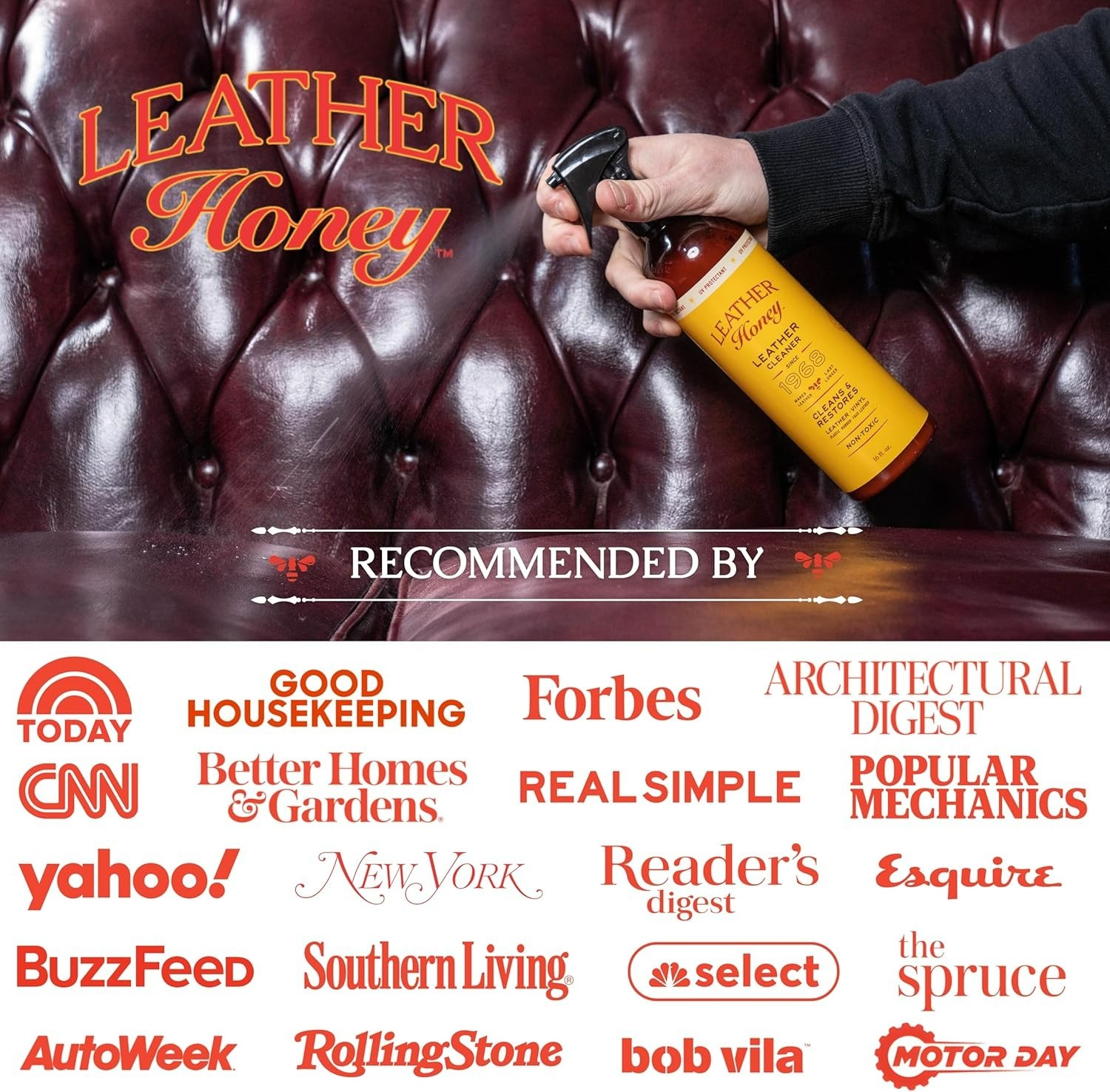 Fragrance-Free 16oz Leather Cleaner Spray – UV Safe for All Colors & Materials
