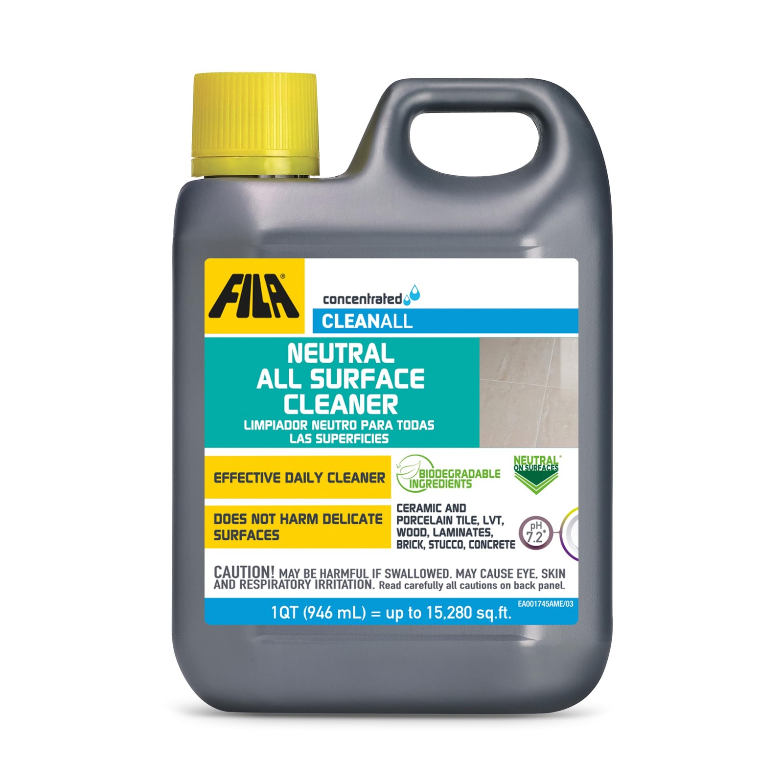 Concentrated Neutral All-Purpose Cleaner – 40 Washes, 1 QT Surface Care