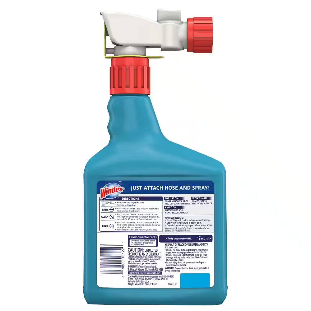 32 Fl. Oz. Blue Bottle Outdoor Glass Cleaner Sprayer (2-Pack)