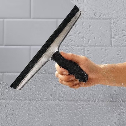 OXO Stainless Steel Squeegee: Durable Bathroom & Window Cleaning Tool