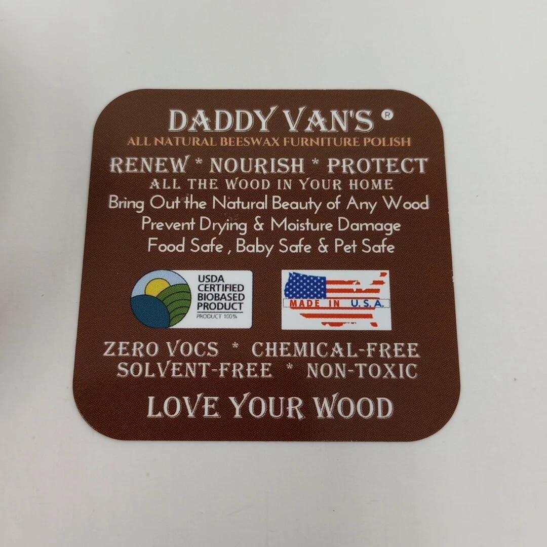 Daddy Van’s All Natural Unscented Beeswax Furniture Polish 6oz
