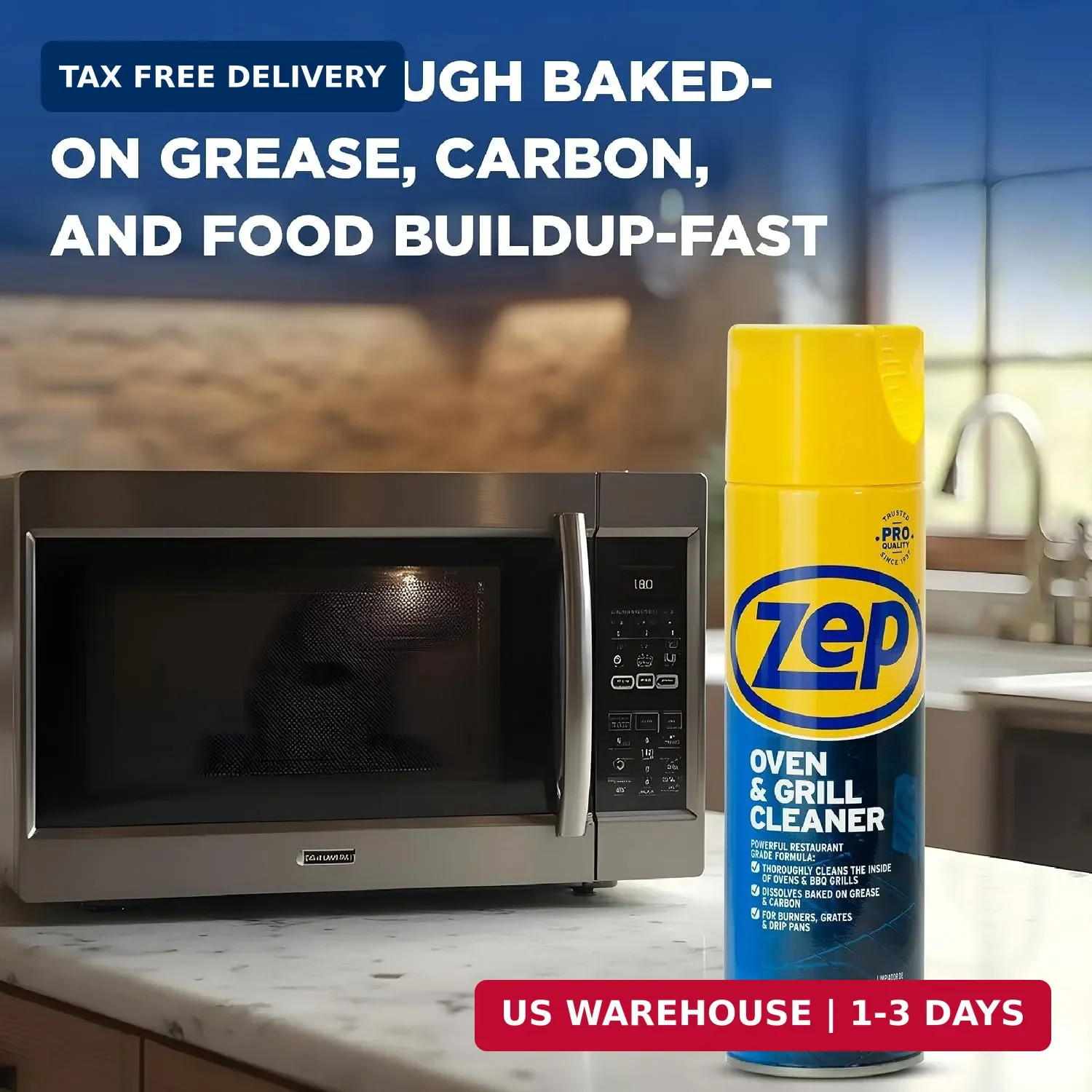 Zep Heavy-Duty Oven and Grill Cleaner – 19 oz (Case of 2) ZUOVGR19 – Dissolves G