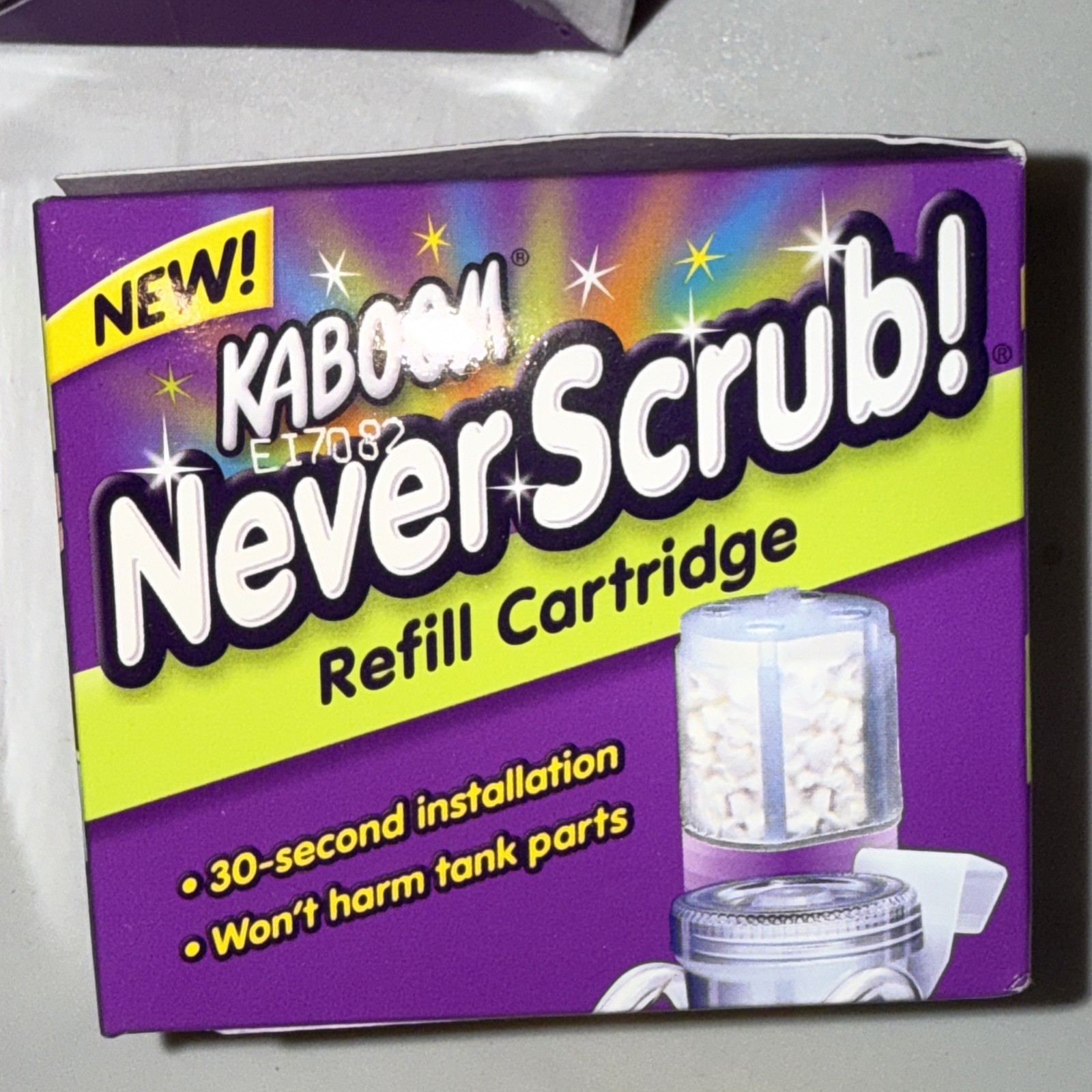 Kaboom Never Scrub Refill DISCONTINUED 2005 Drop In 1.65 oz NEW LOT OF 3