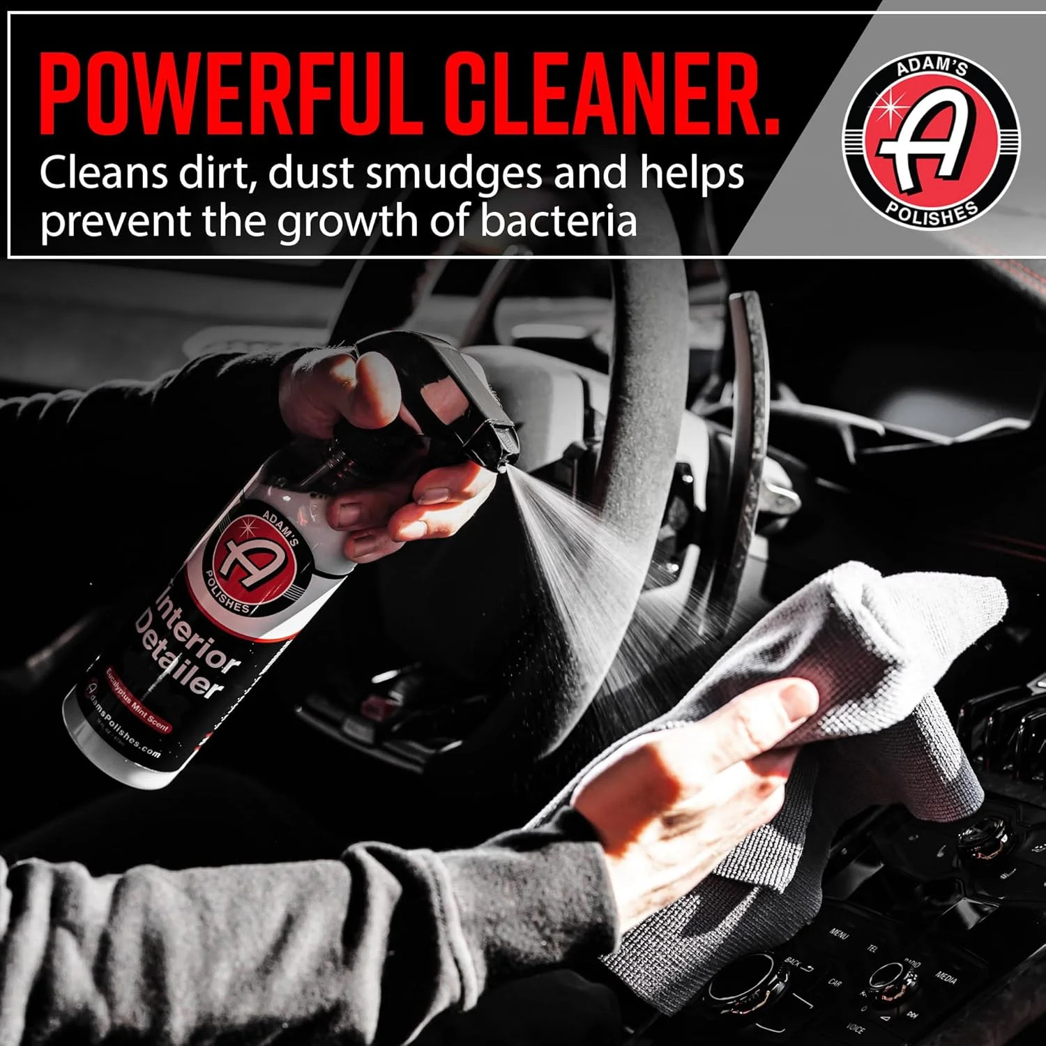 Adam’s Polishes Interior Detailer 16oz – Total Car Interior Cleaner, Protectant