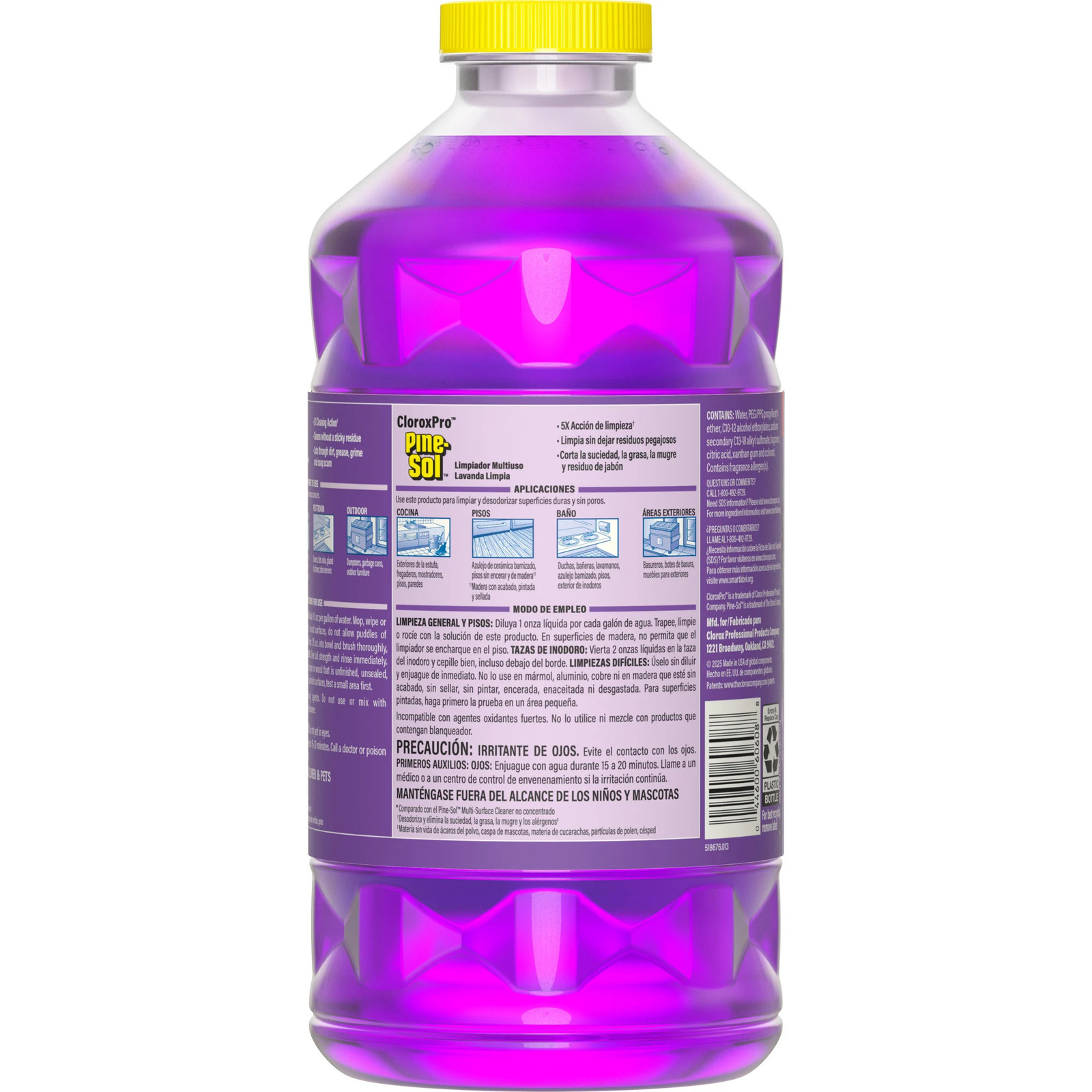 Clorox Pro Pine-Sol Multi-Surface Cleaner, Lavender Clean, 80 Oz, 3PK