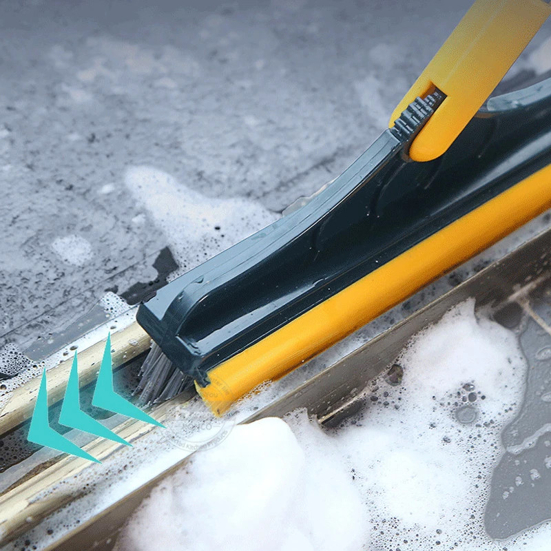 Floor Scrub Brush 2 In 1 Cleaning Brush Long Handle Removable Wiper Magic Broom