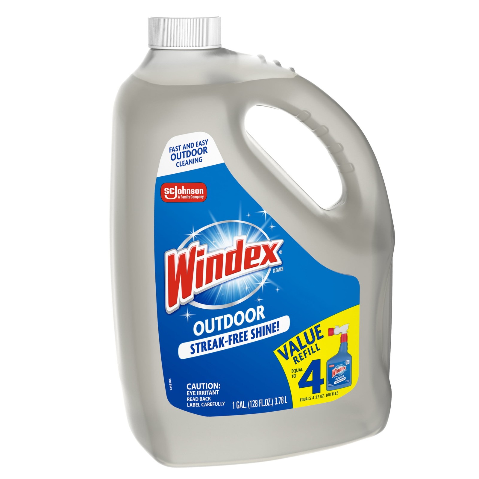 Windex Outdoor Window Cleaner, Concentrated Cleaning Sprayer for Garden Hose