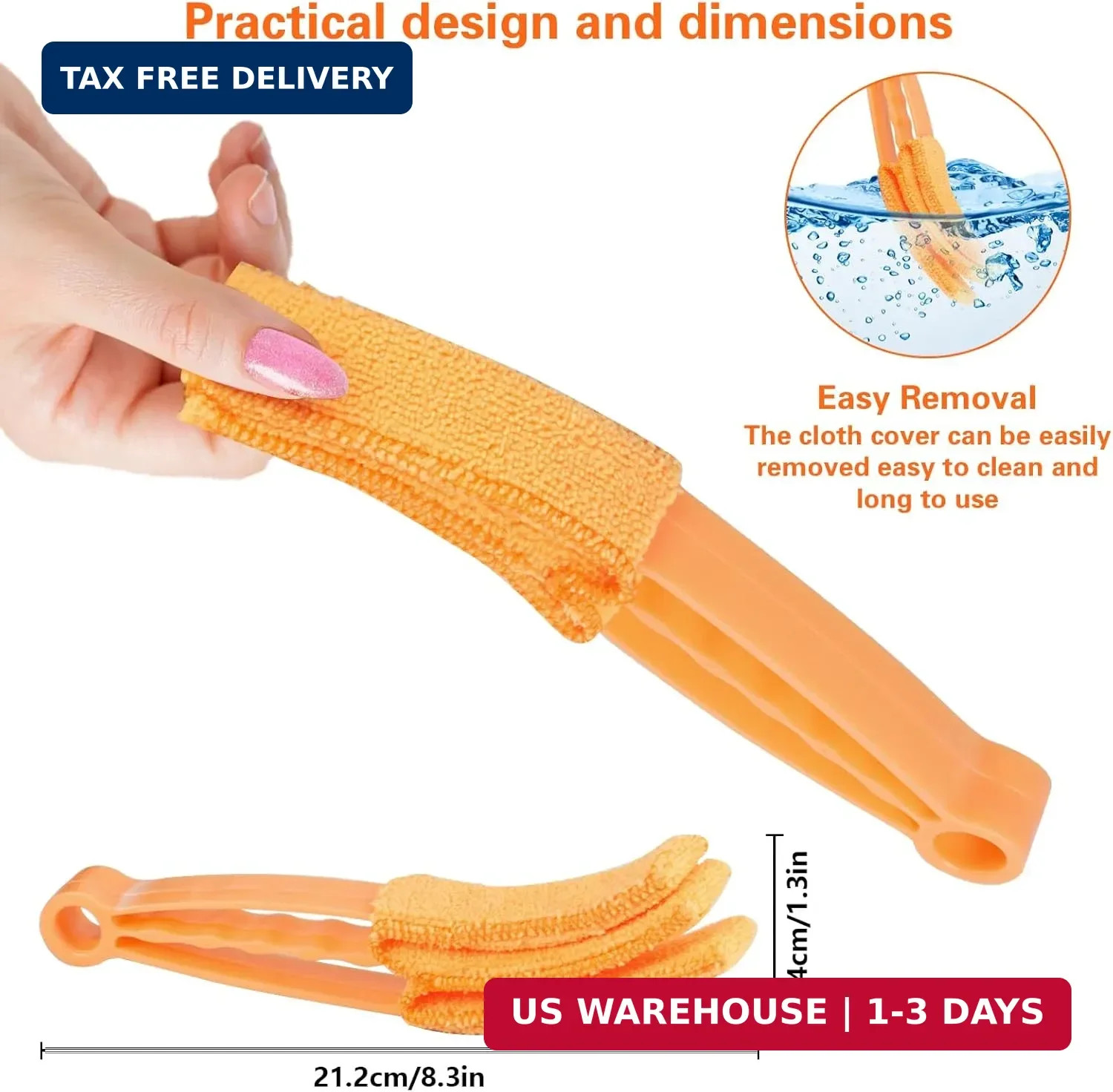 4Pcs Window Venetian Blind Cleaner Duster Tool,Feather Blind Duster for Cleaning