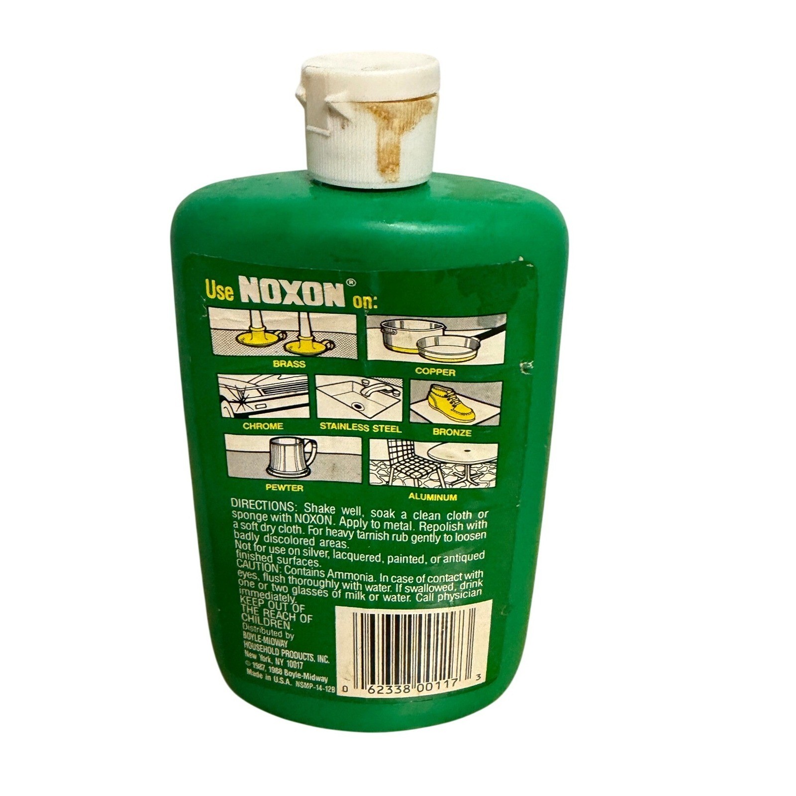 Noxon 7 Metal Polish 12 oz Bottle Thick Formula Nearly Full