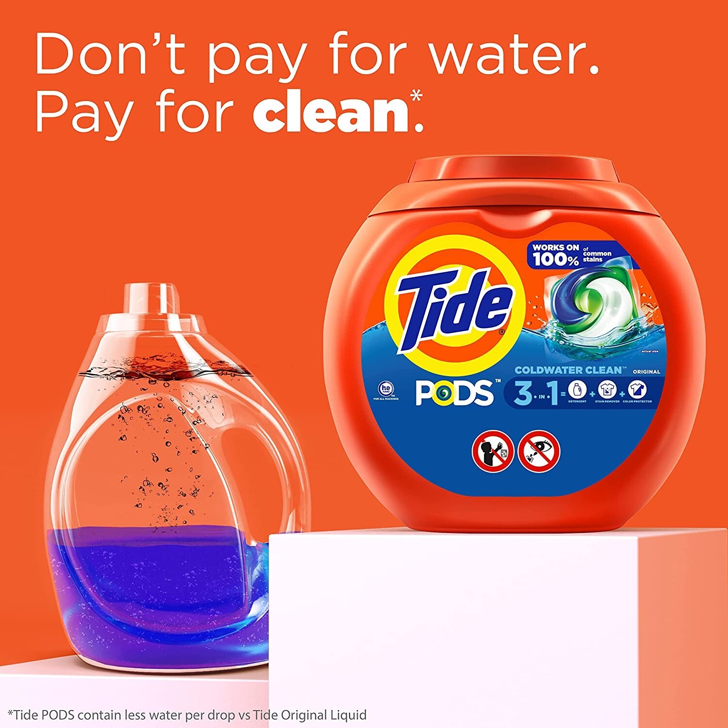 Tide PODS Liquid Laundry Detergent Pacs, Spring Meadow, 42 count (2 Containers)
