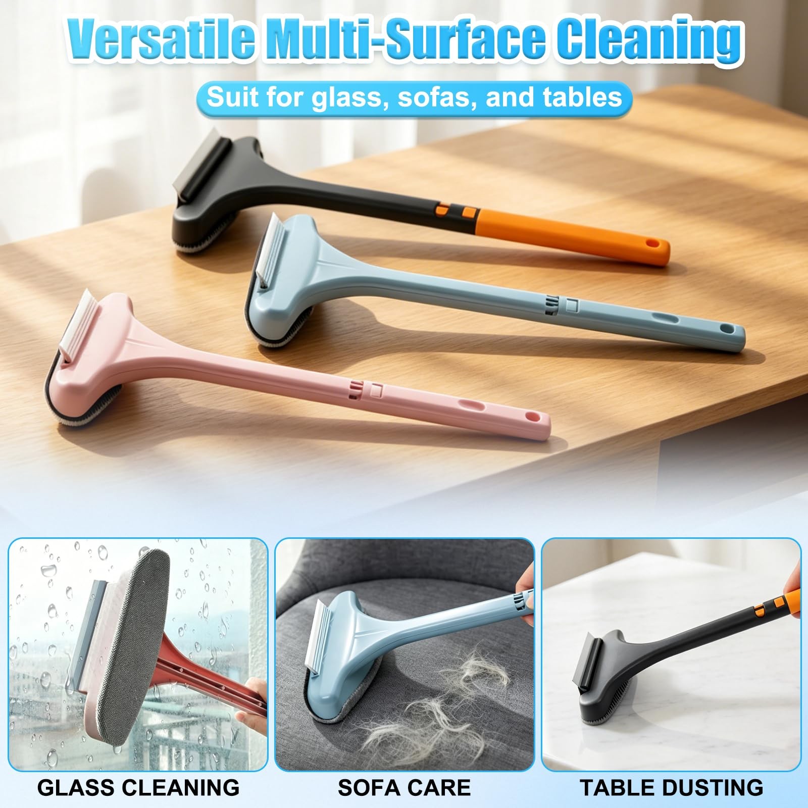 2-In-1 Window Screen Cleaning Brush Multipurpose Cleaning Brush for Patio Door