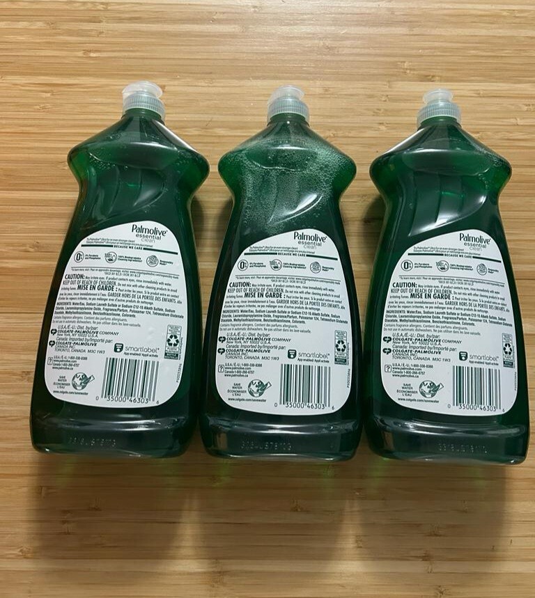 Pack Of 3 Palmolive Essential Clean Dish Soap Liquid Original 28 FL 828 ML