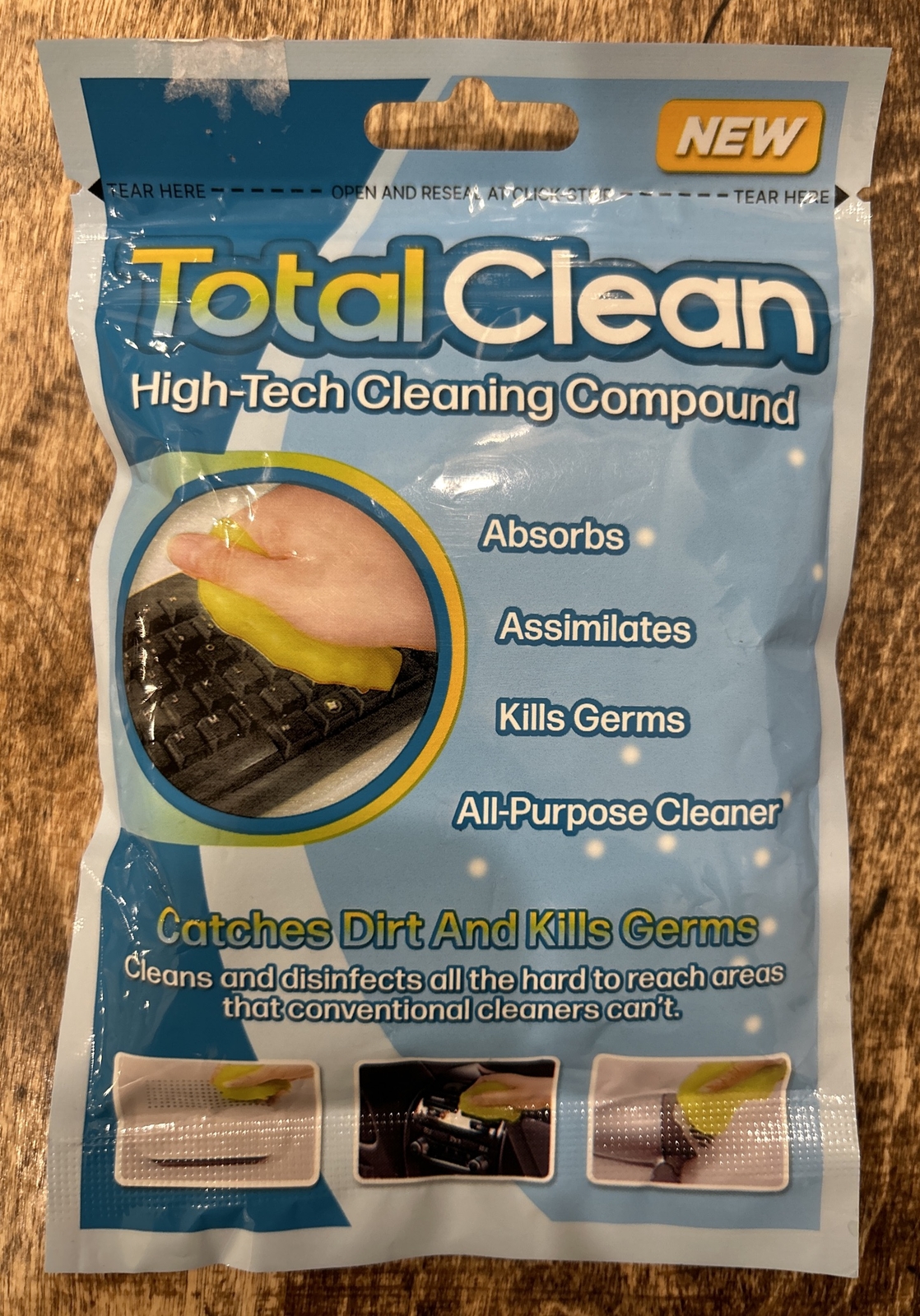 Total Clean High Tech Cleaning Compound Gel Reusable All Purpose Cleaner NEW