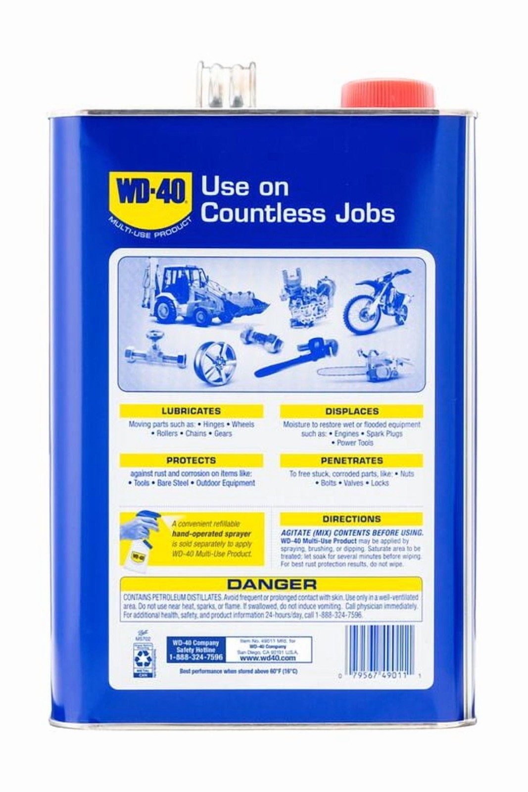 2 PACK WD-40 Multi-Use Product Multi-Use Product Displaces Moisture, 1 Gallon