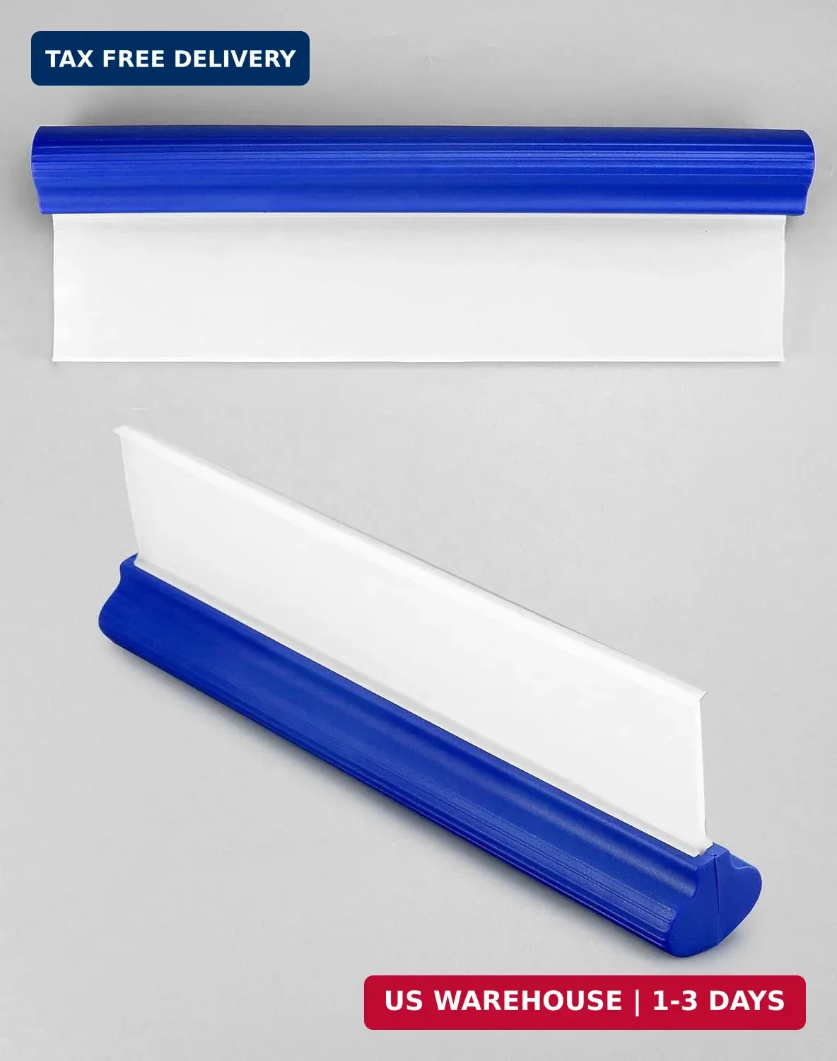 QWORK Car Squeegee, 2 Pack 12 inch Flexible Car Water Scraper Tool Silicone Wind