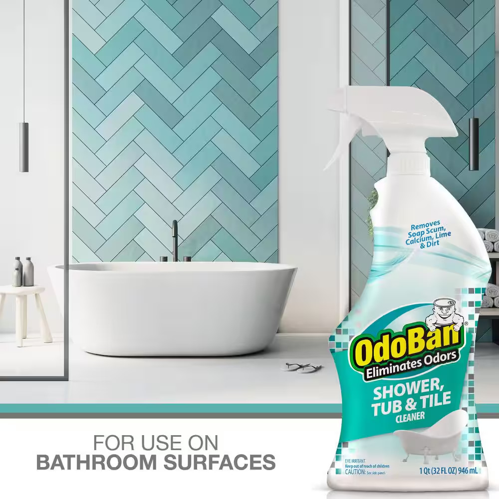 32 Oz. Shower, Tub and Tile Cleaner, Powerful Foaming Bathroom Cleaner for Hard