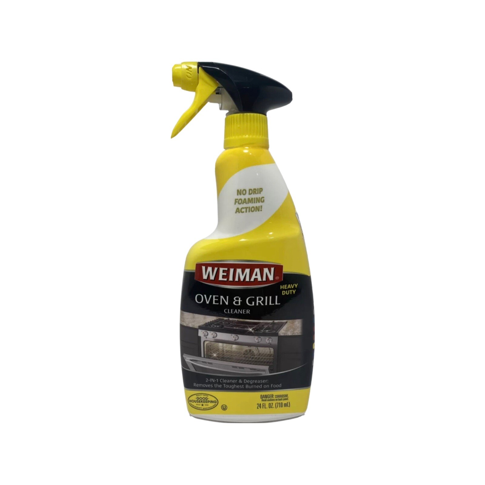 Weiman HEAVY DUTY OVEN GRILL CLEANER & DEGREASER No Drip Foaming Action 24oz
