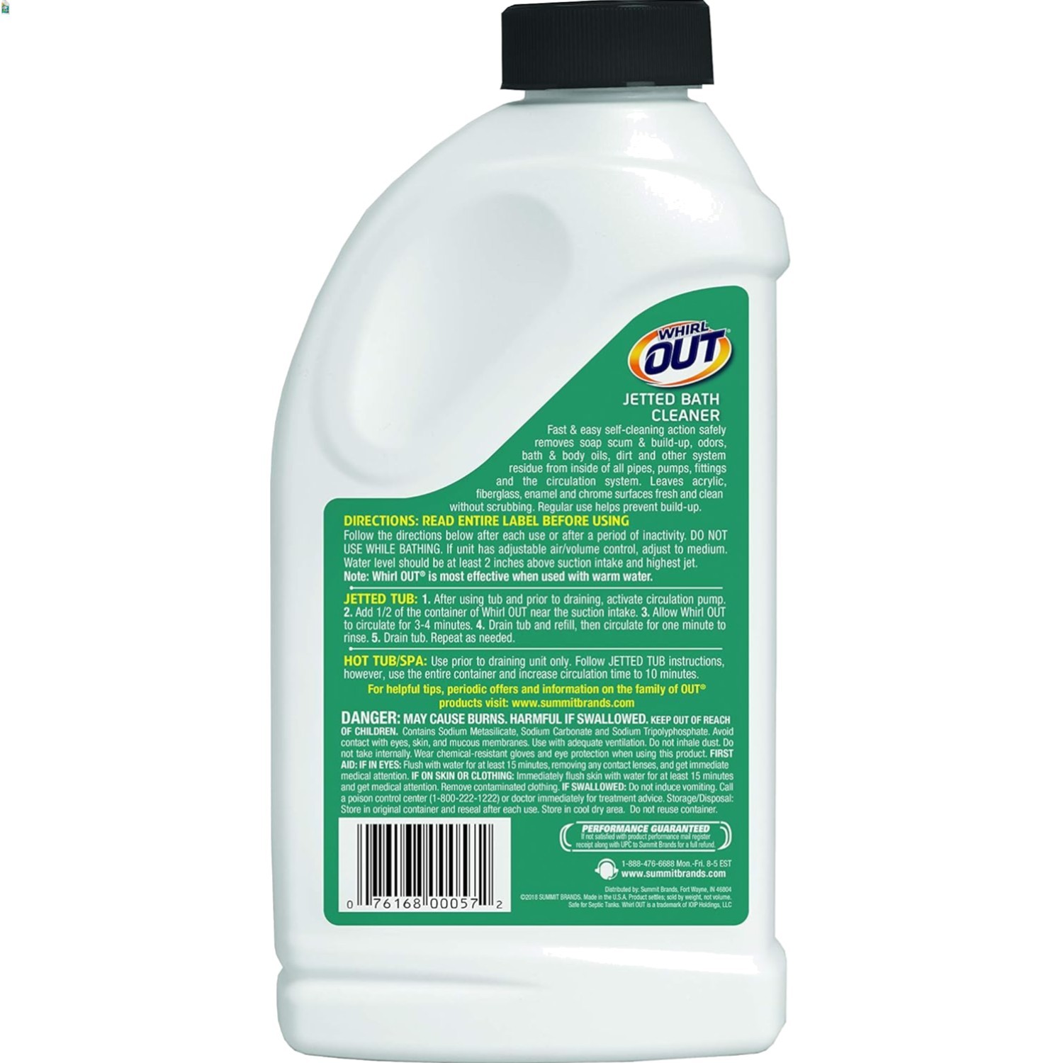 WhirlOUT 22 oz Eco-Friendly Jetted Bath Cleaner – Self-Cleaning Fresh Formula