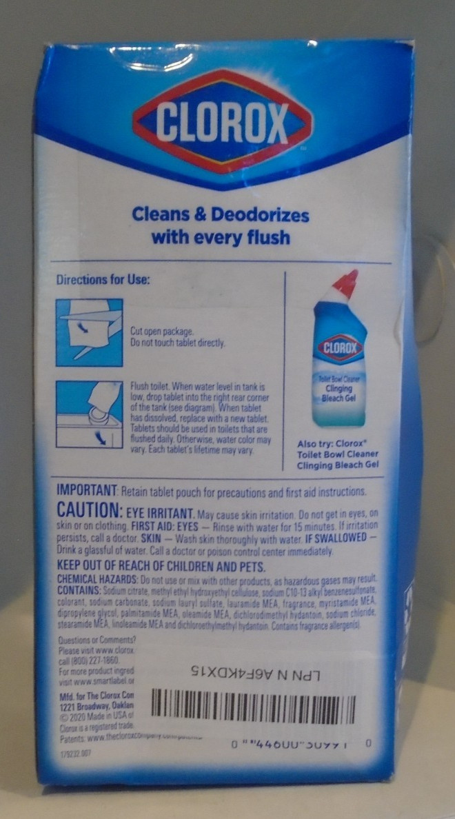 Ultra Clean Toilet Tablets Bleach & Blue Rain Clean 4 count