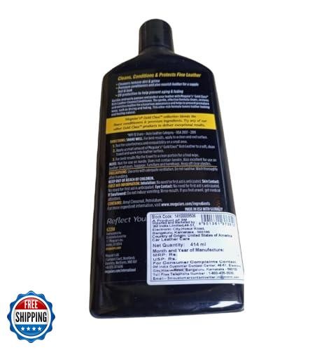 Meguiar’s Gold Class Rich Leather Cleaner and Conditioner 3-in-1 Spray, Non-G