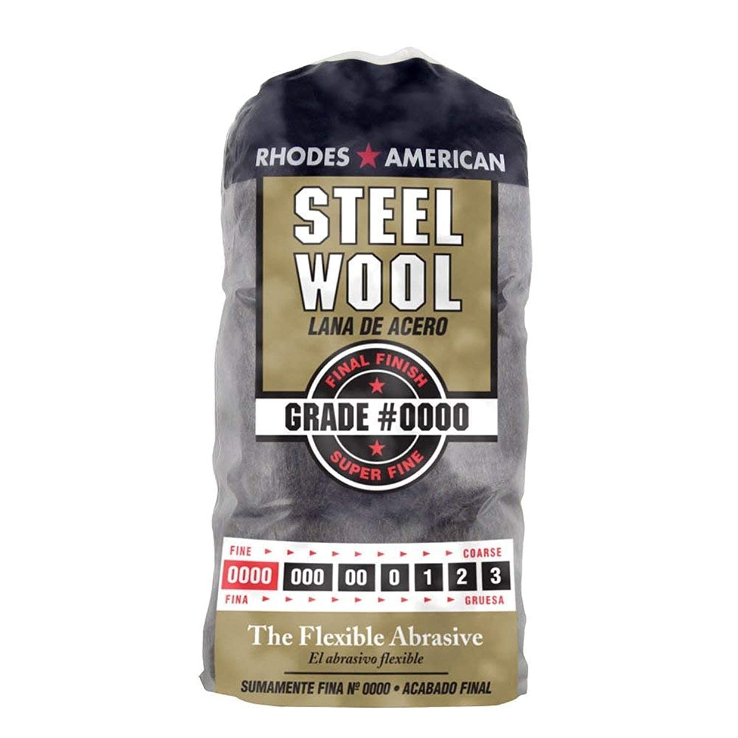 Rhodes American 12 Pad Steel Wool – #0000 Grade for Precision Cleaning & Buffing