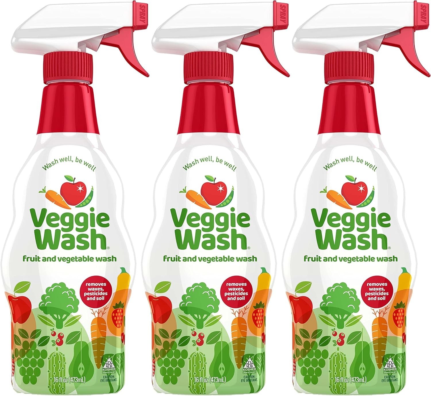 Fruit and Vegetable Wash, Produce Wash and Cleaner, 16-Fluid Ounce, Pack of 3…