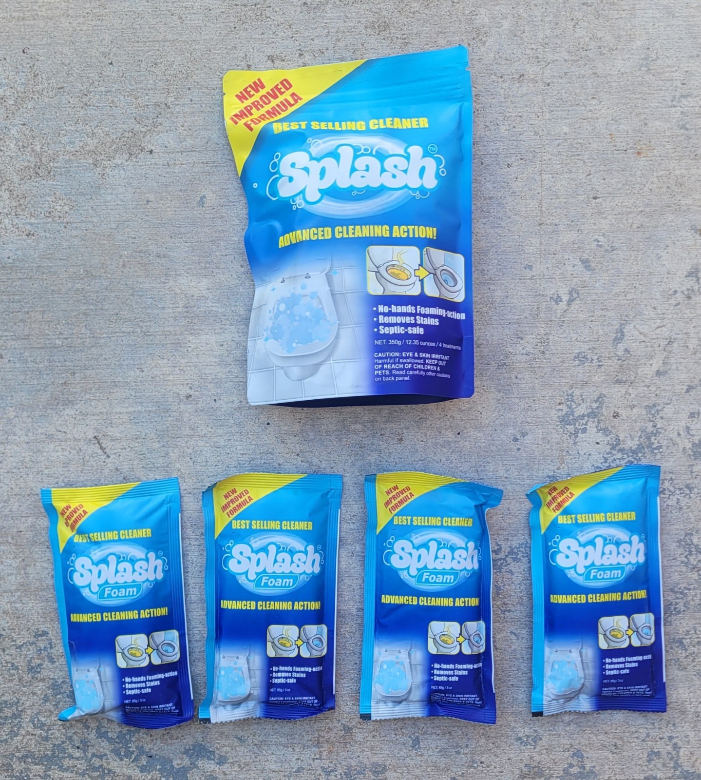 Splash Toilet Cleaner – Self Activating Cleaning Toilet Cleaning, 4 Treatments