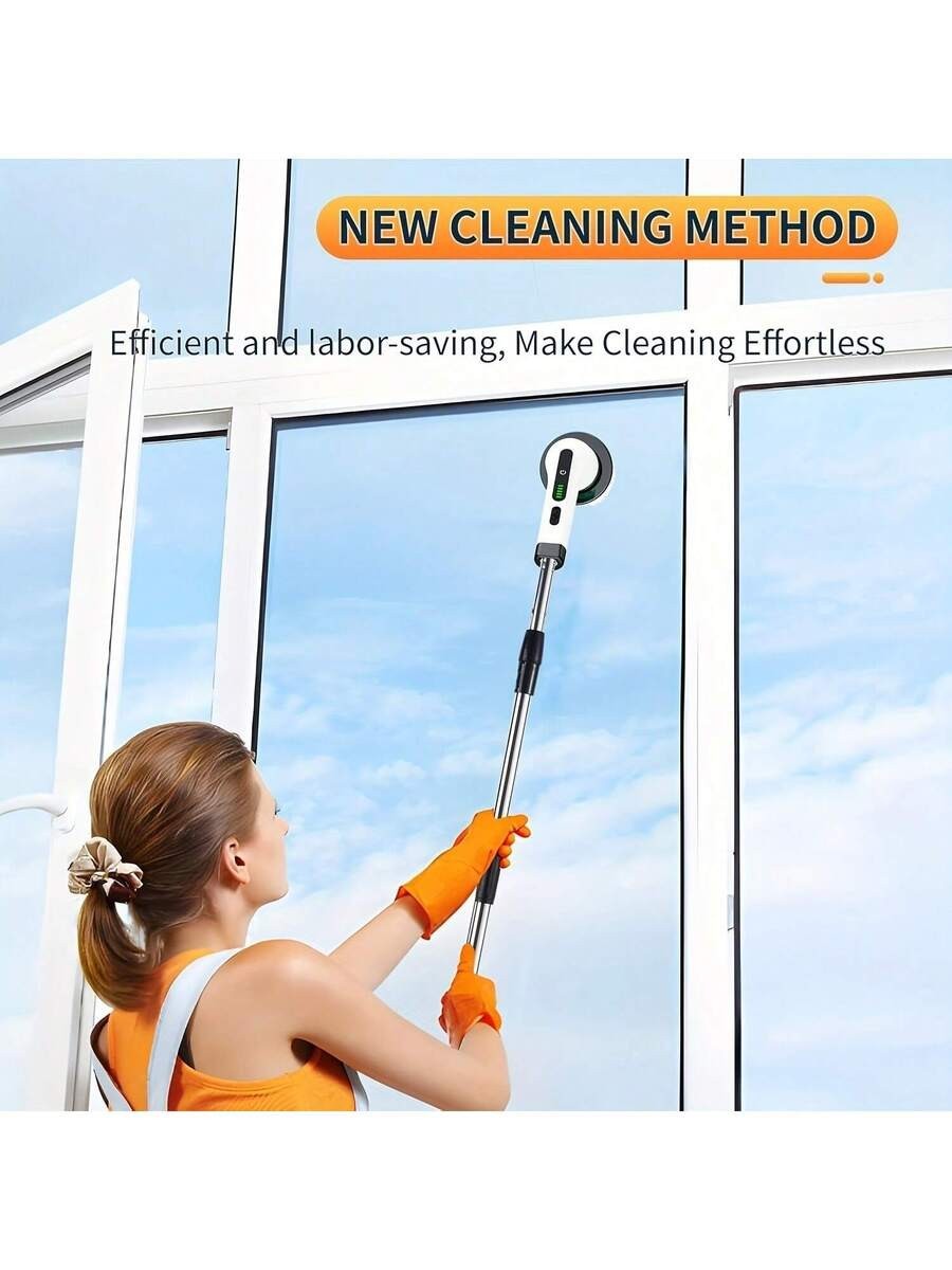 8 IN 1 Electric Spin Scrubber Cordless Power Cleaning Brush Rechargeable Cleane