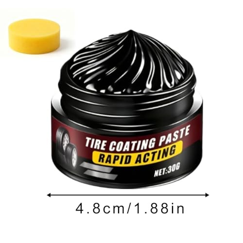 2Pcs Premium Tire Coating & Trim Restorer, Tire Coating Paste, Car Tire Shine