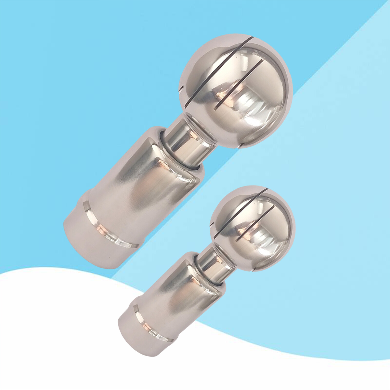 304 Stainless Steel Rotating Tank Washing Nozzle CIP Rotary Spray Ball 360°Clean