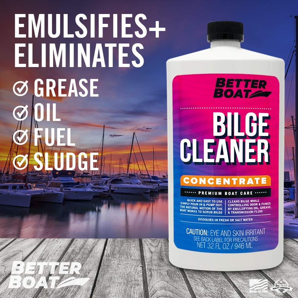 Premium Boat Bilge Cleaner, Concentrate for Heavy Duty Cleaning, Removes Grea…