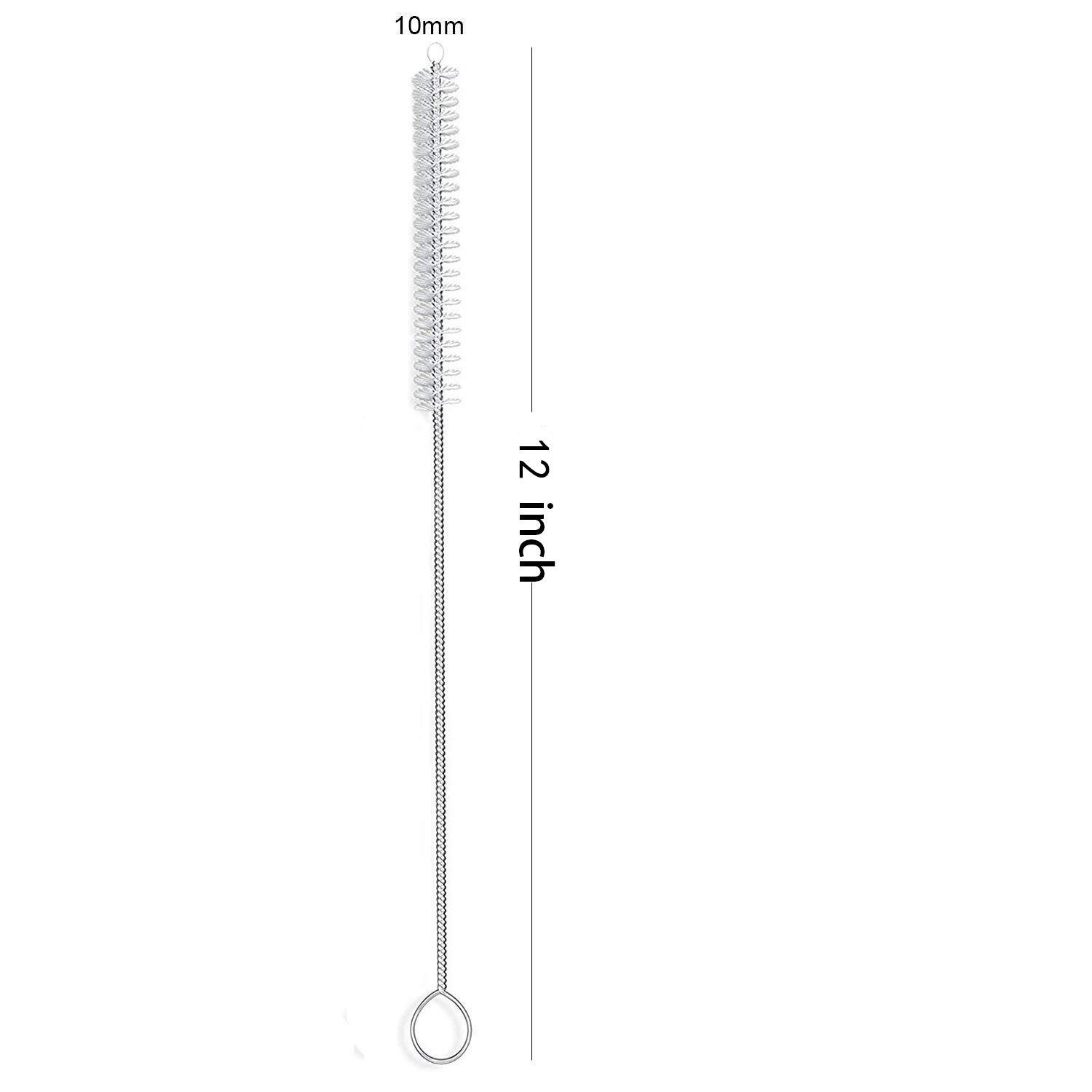 Long Straw Brush, Nylon Flexible,Reusable Pipe Tube Cleaner