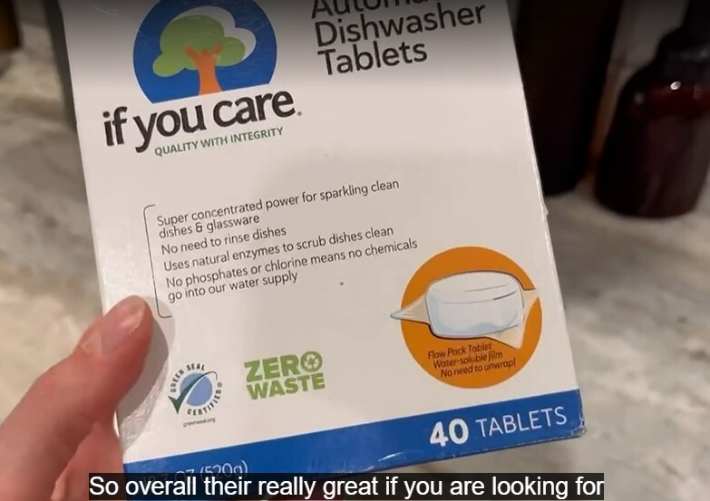 Dishwasher Tablets Natural Dish Cleaner Detergent Dishwashing Soap Tabs – 40 pcs