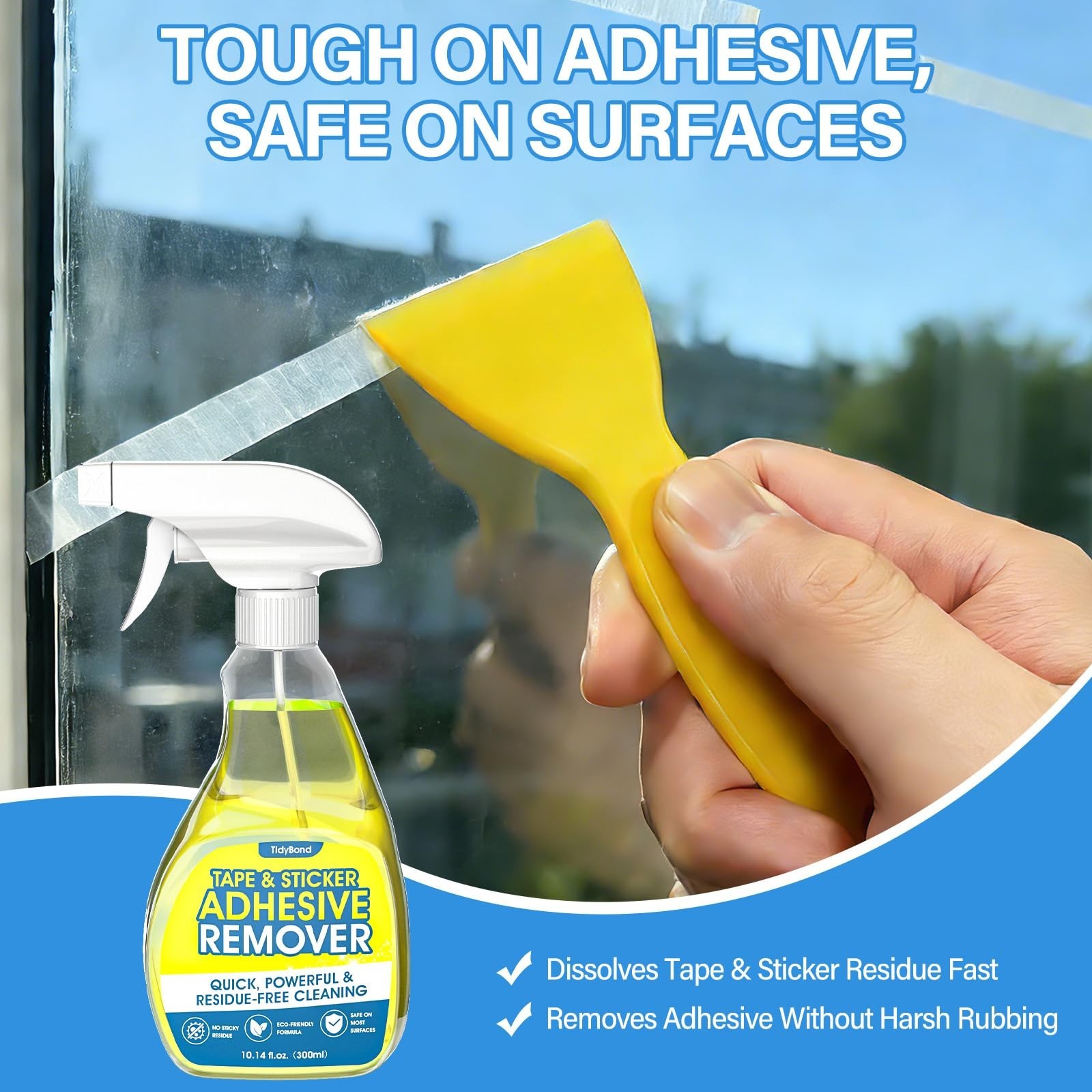 Adhesive Remover Spray 10.6 oz – Sticker, Label & Tape Residue Cleaner for Metal