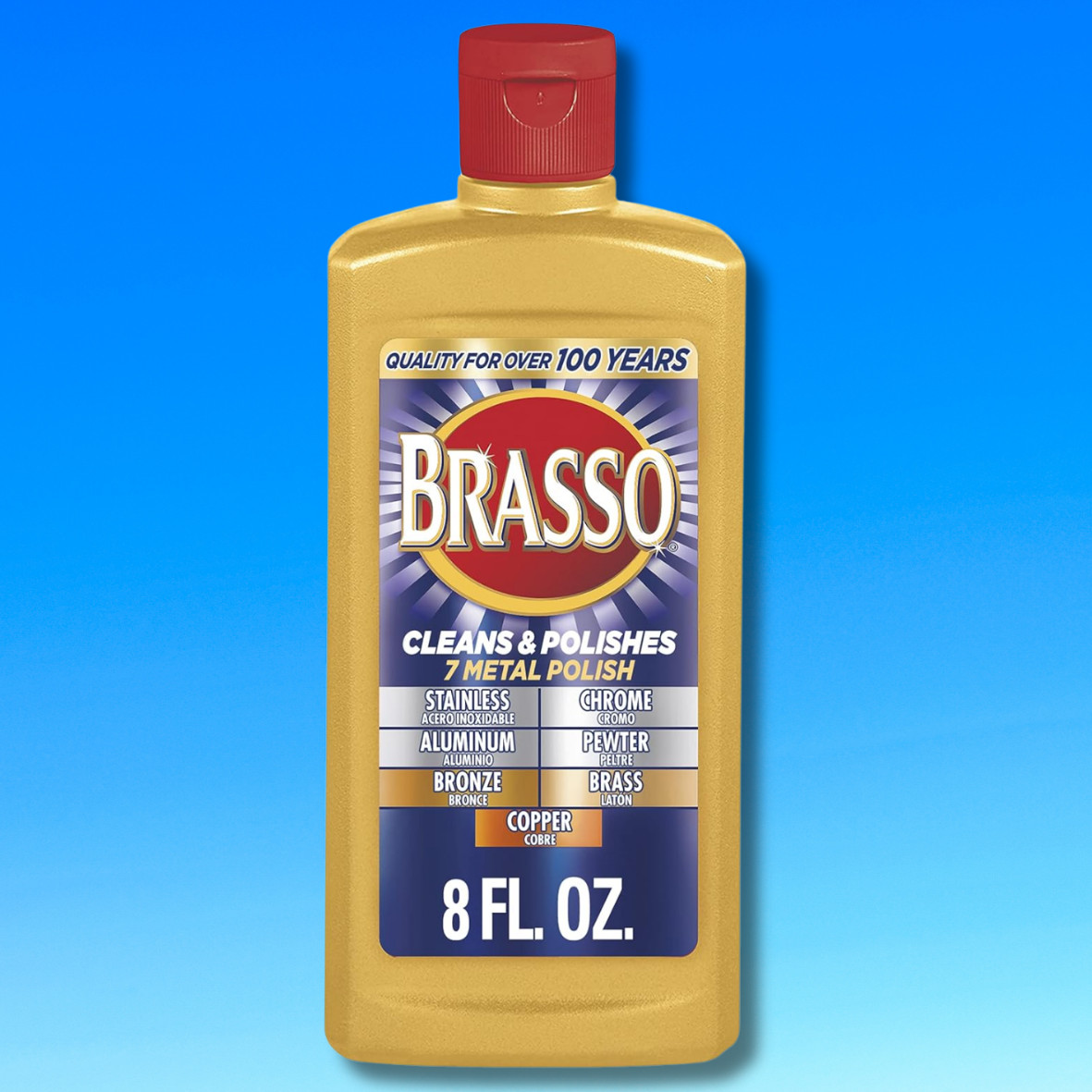 Polisher For Brass Copper Stainless Steel Chrome Aluminum Pewter Bronze Cleaner