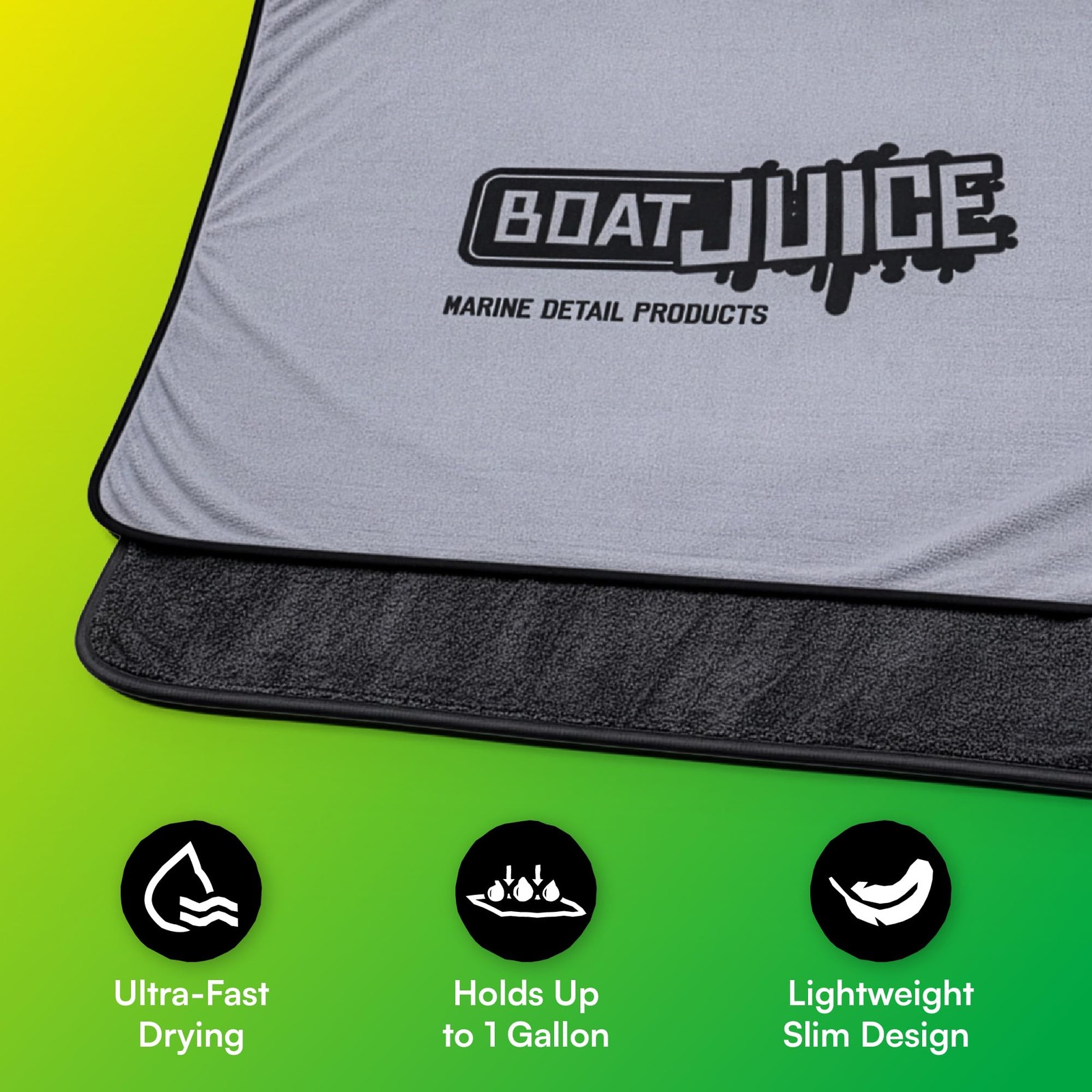 Boat Juice Rapid Dry Slim Towel – 28×36 Premium TwistedLoop Microfiber Boat D…