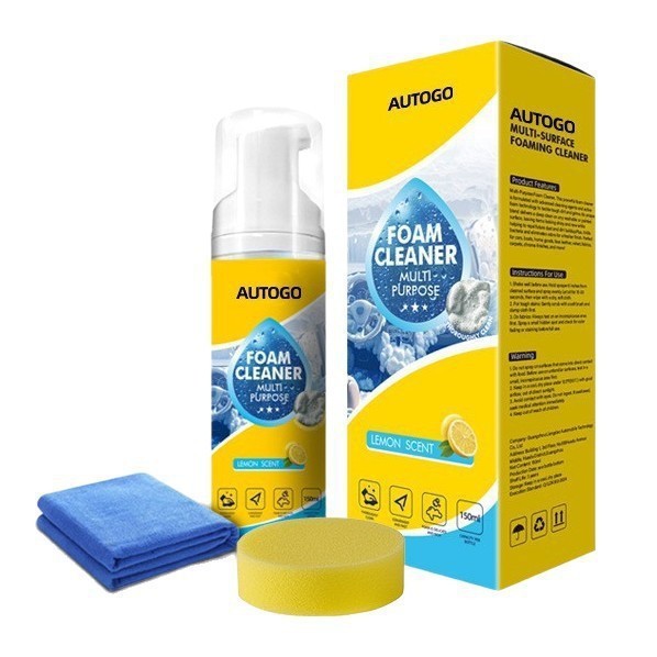4-in-1 Multi-Enzyme Foam Cleaner, All-Purpose Spray 5oz with Sponge & Towel