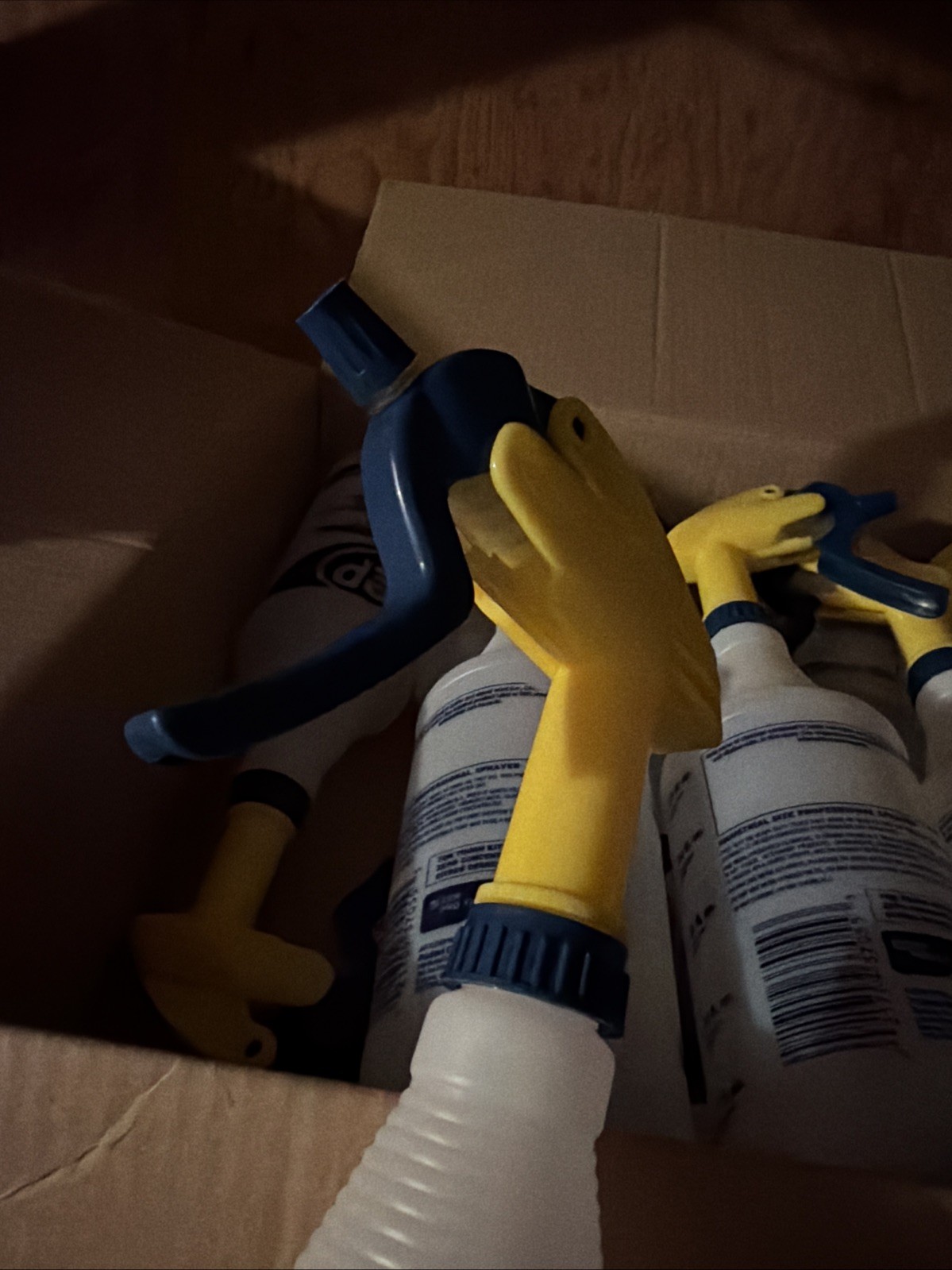 12x lot Old style zep spray bottle, dark blue trigger 2020