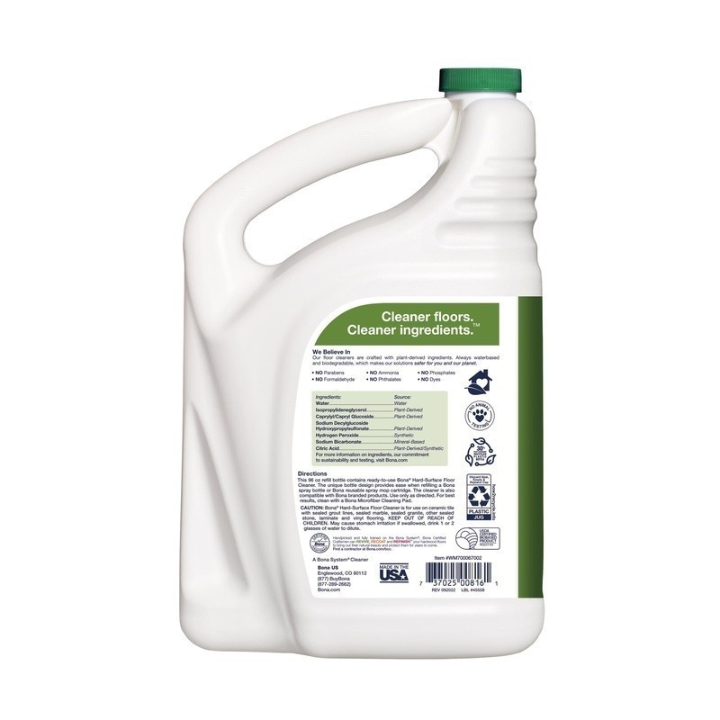 Hard Surface Floor Cleaner, Unscented, 96 fl oz