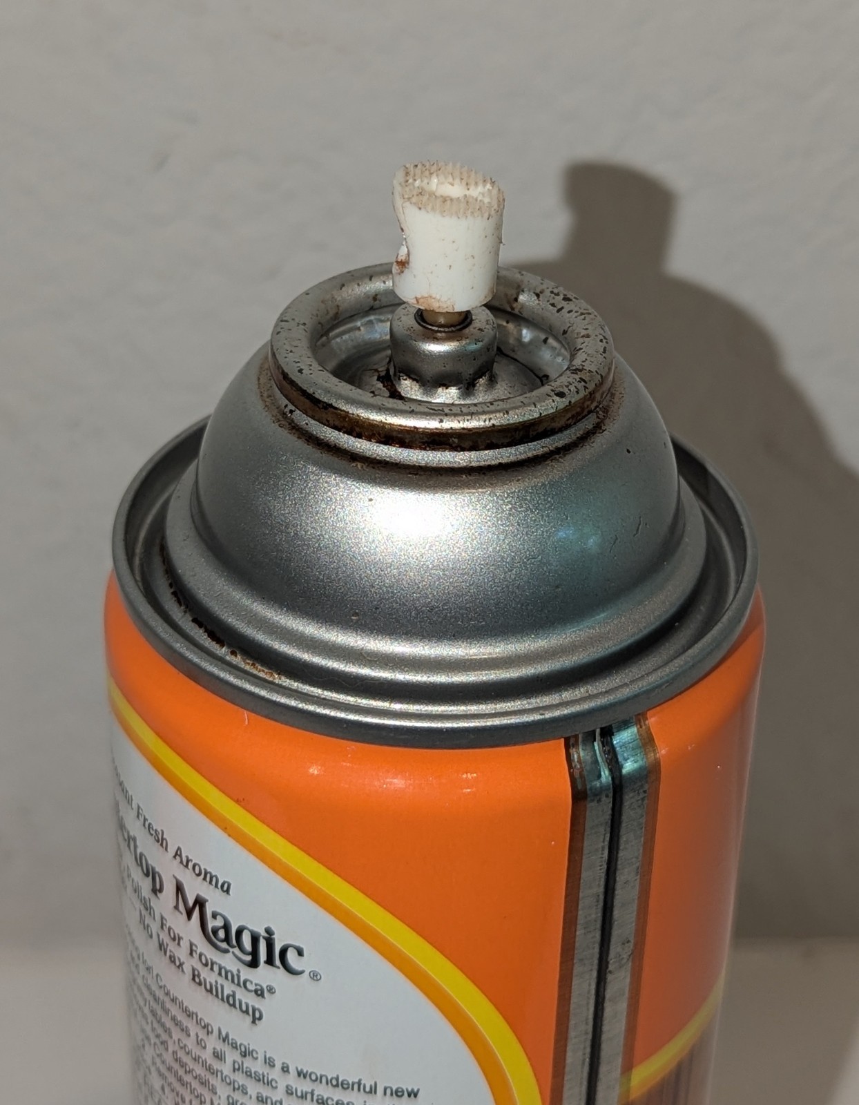 Vintage COUNTERTOP MAGIC 13 Oz Original Aerosol Spray Formica Laminate V.Full T2