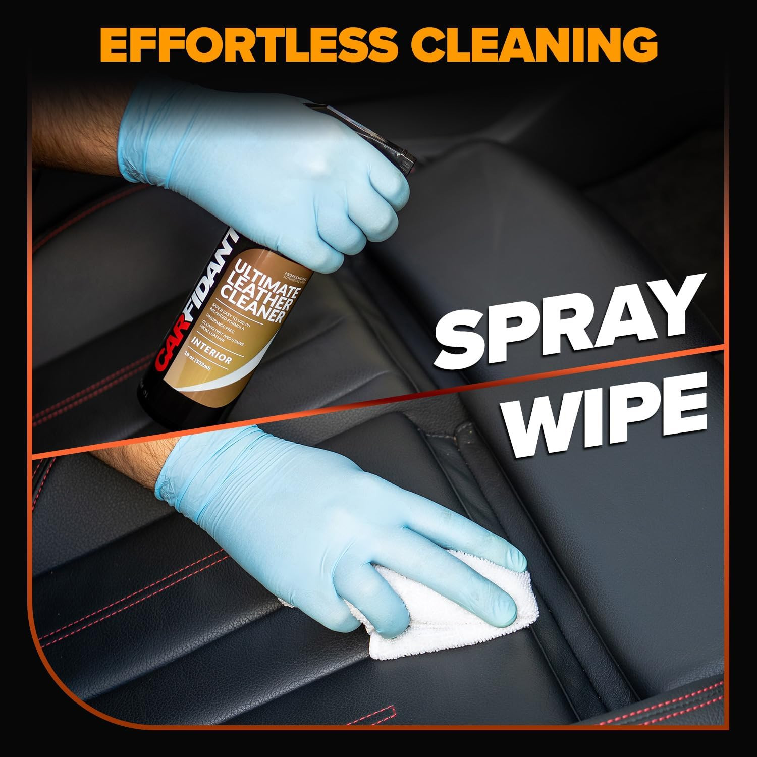 Leather Couch Cleaner – Ph Neutral, Non-Toxic & Non-Greasy – Gently Removes Stai