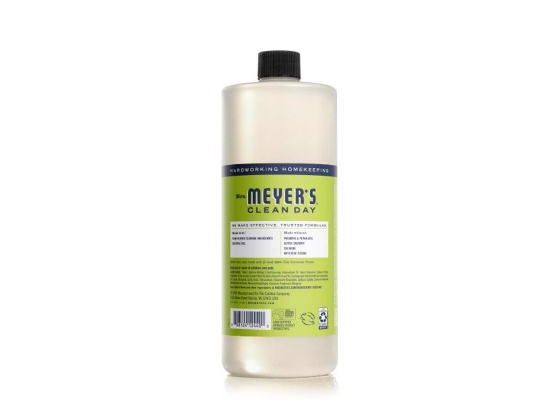Mrs. Meyer’s 12440 Clean Day Cleaner, 32 oz Bottle, Liquid, Lemon Verbena