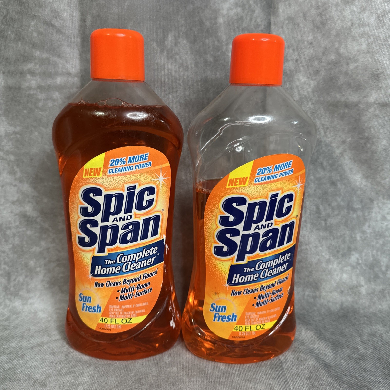 (2) Spic And Span Multi-Surface Cleaner Sun Fresh Scent 40 fl oz