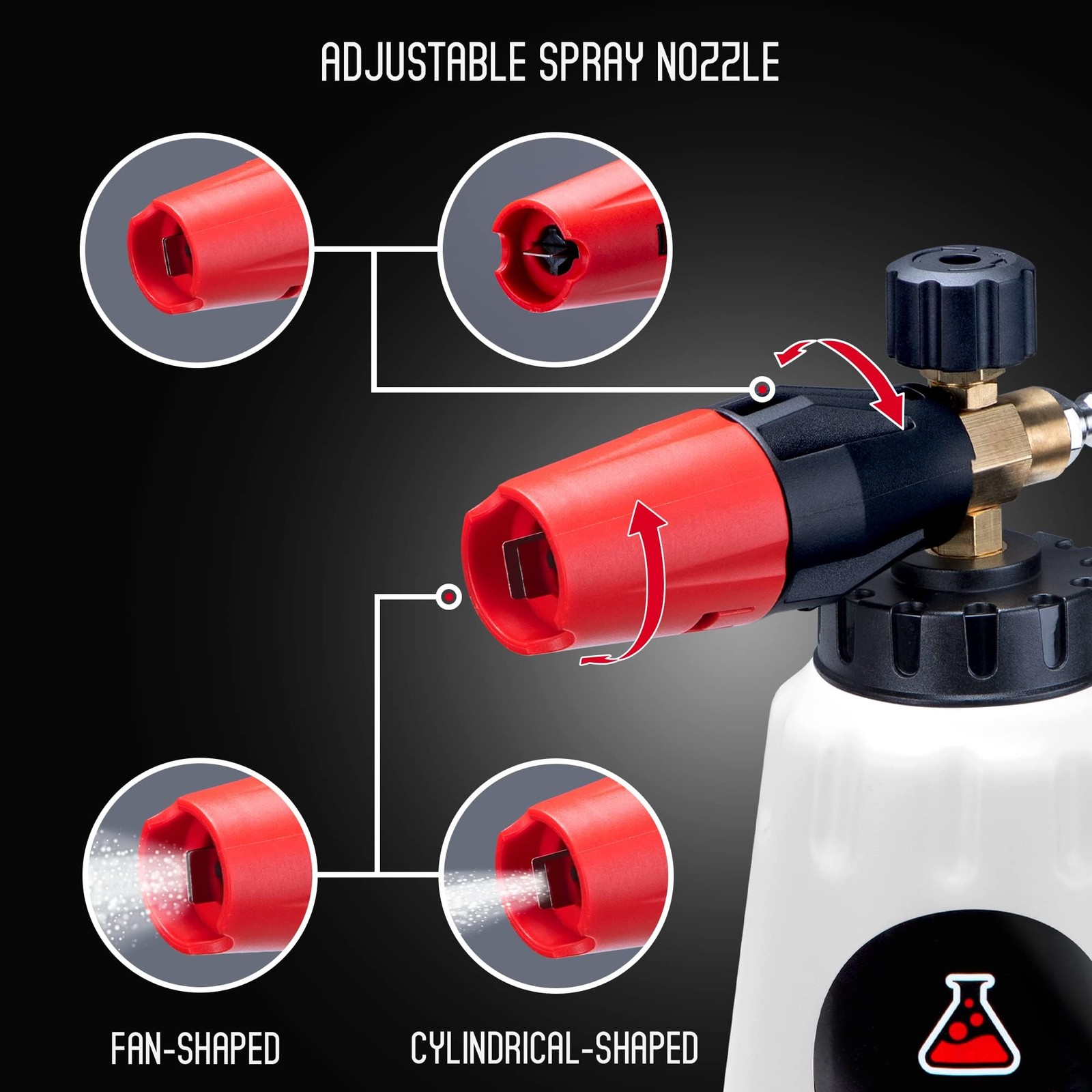 Suds Lab F1 Professional Foam Cannon with 32 Ounce Canister