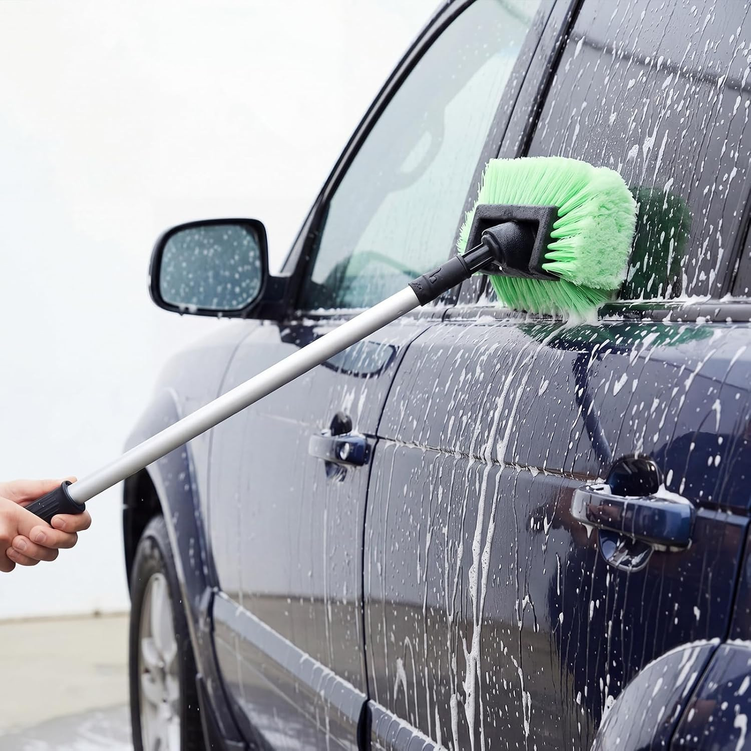 8 Pcs Car Wash Brush Head with Soft Detailing Bristle Flow Thru Car Cleaning Bru
